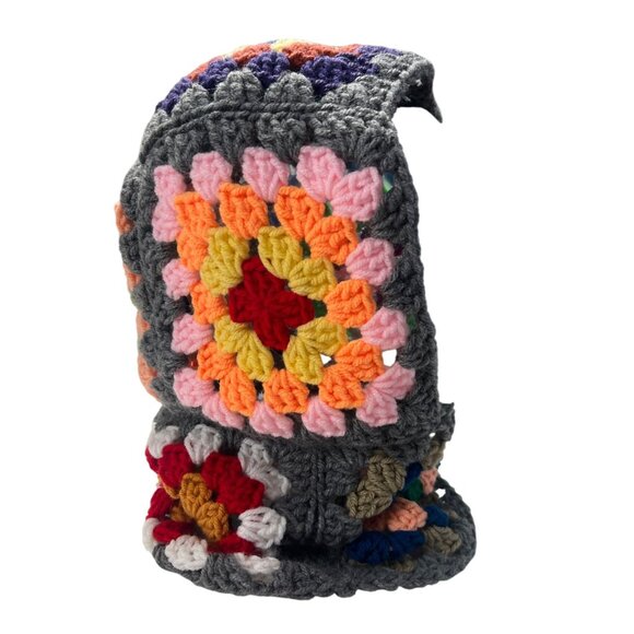 Granny Square Balaclava Hooded Scarf - Picture 4 of 6